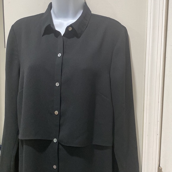 J Jill black long sleeve shirt/dress Size small - Picture 4 of 9